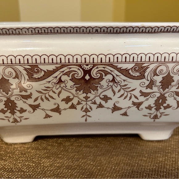 Antique T & R Boote TOURNAY Soup Tureen Brown Transferware , 1885 Aesthetic Move - Picture 2 of 13